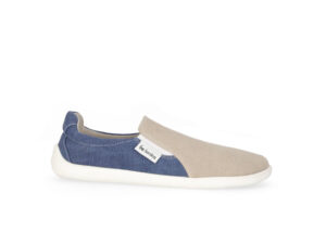 Barefoot Sneakers – Be Lenka Eazy – Vegan – Sand & Blue Barefoot Slip-on Sneakers