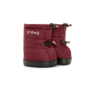 Toddler Puffer Booties - Ruby