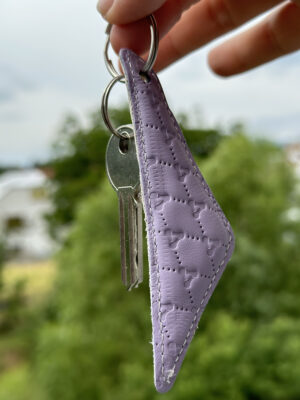 Antal Leather keychain Lilla