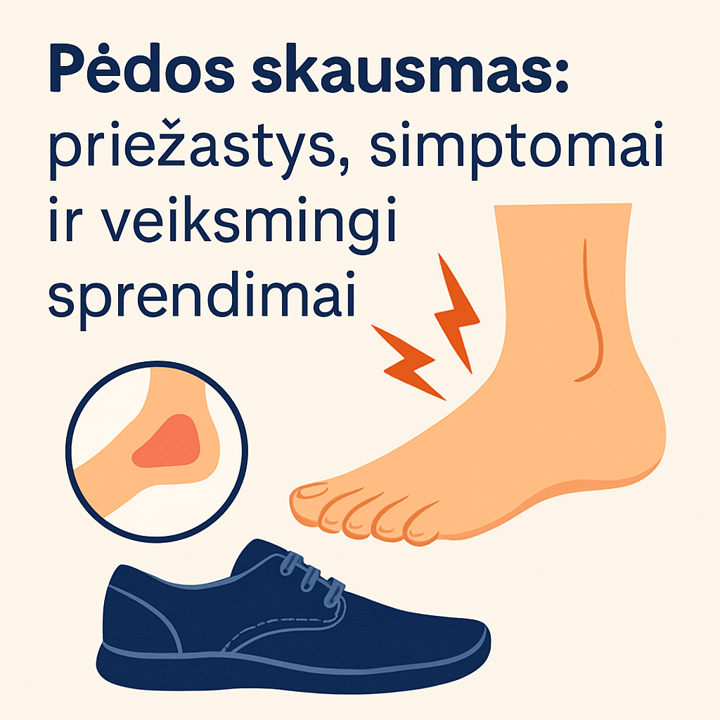 Pėdos skausmas: priežastys, simptomai ir veiksmingi sprendimai