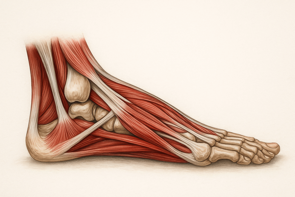 Pėdos skliauto skausmas ir jo ryšys su pėdos raumenų silpnumu.