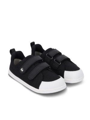 Kids barefoot sneakers Be Lenka Canvi Kids – Black & White Detské barefoot tenisky
